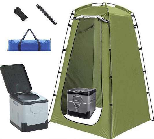 WilderNest - Portable Camping Toilet Tent Kit