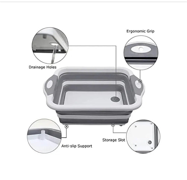 Prep & Rinse - Collapsible Vegetable Washing Basket