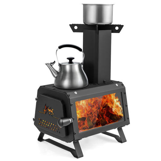 TinyHearth - Portable Wood Burning Stove for Camping