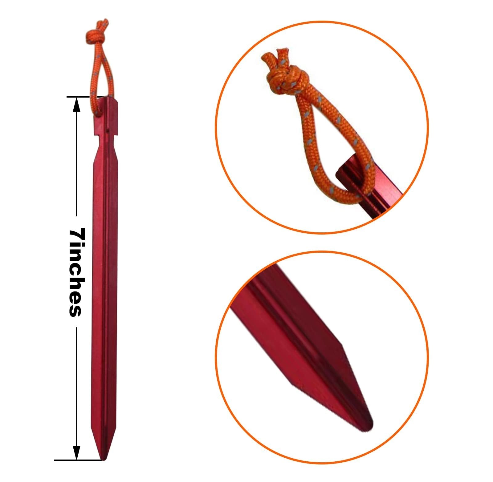 TerraPin - Lightweight Aluminum Tent Stakes