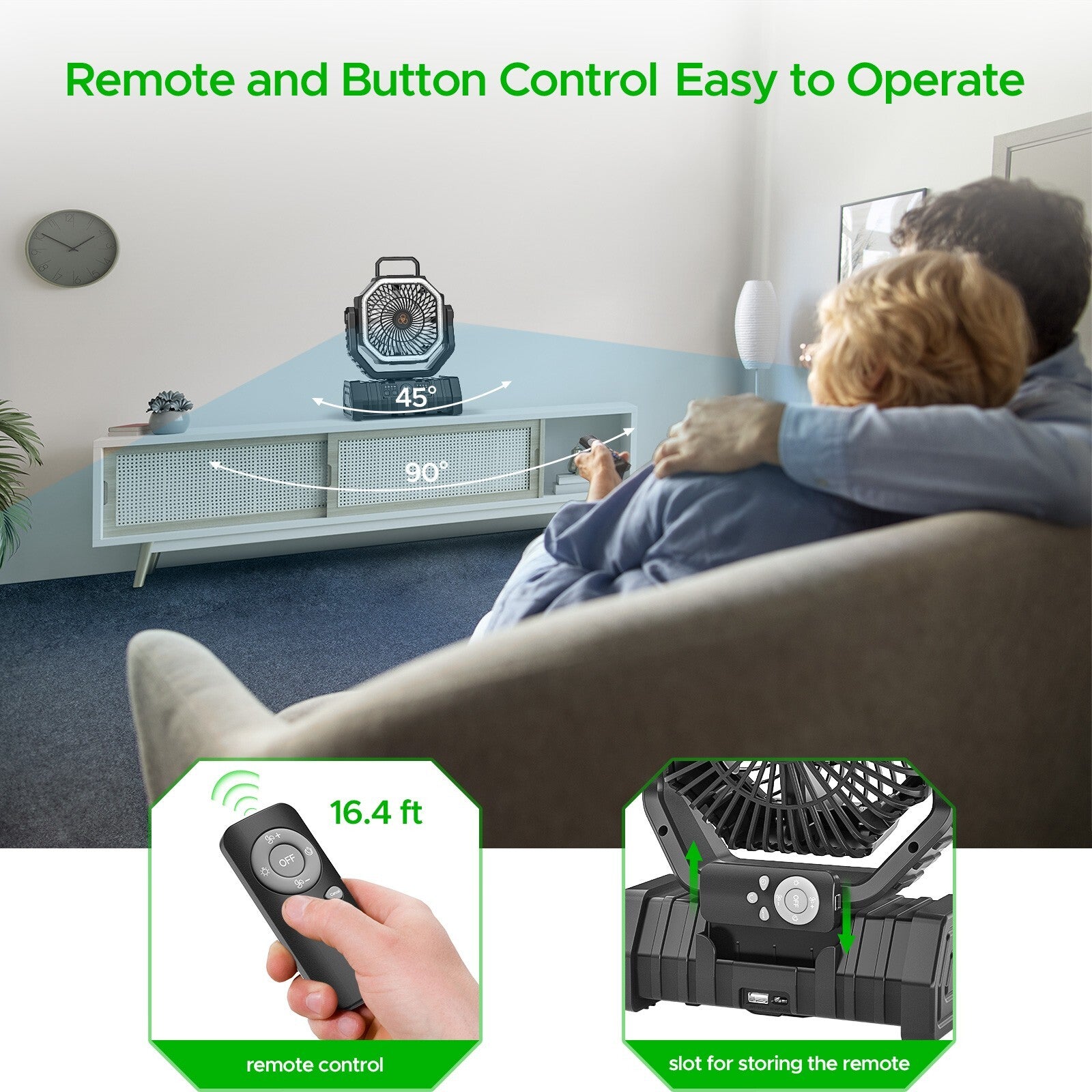 WindTrail 20000 - Portable Battery Powered Fan