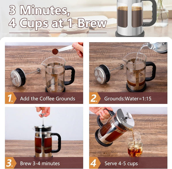 ClearPour - French Press Coffee Maker