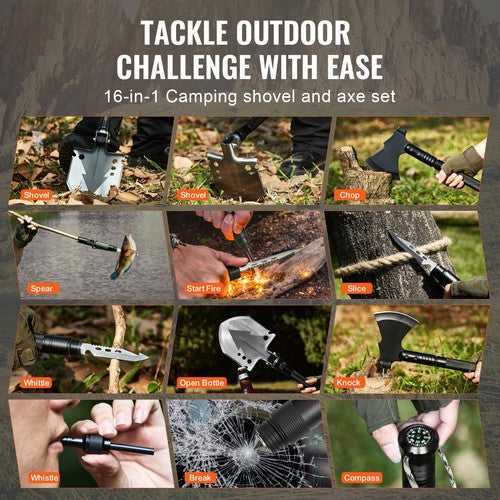 RangerPro - Camping Shovel and Axe Set