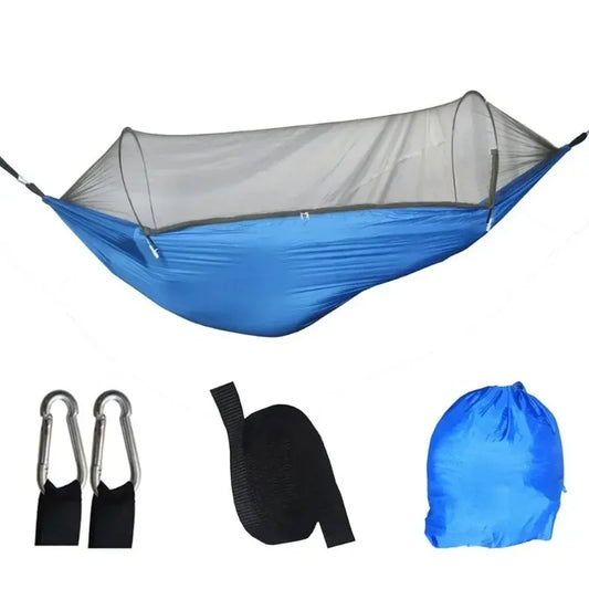 SkyNest Pro – Camping Hammock with Mosquito Net