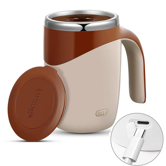WhirlSip - Automatic Self-Stirring Coffee Mug