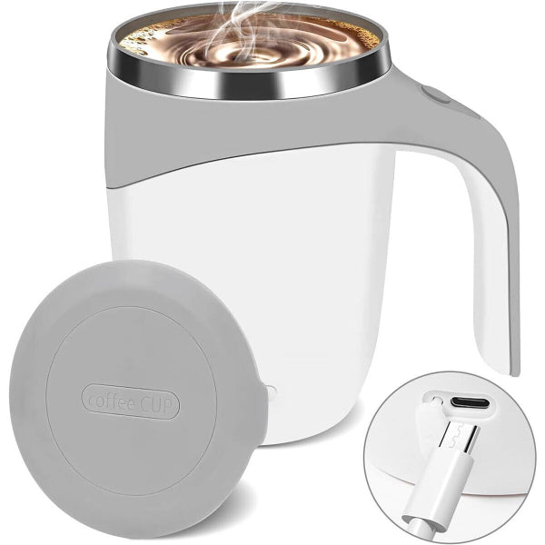 WhirlSip - Automatic Self-Stirring Coffee Mug